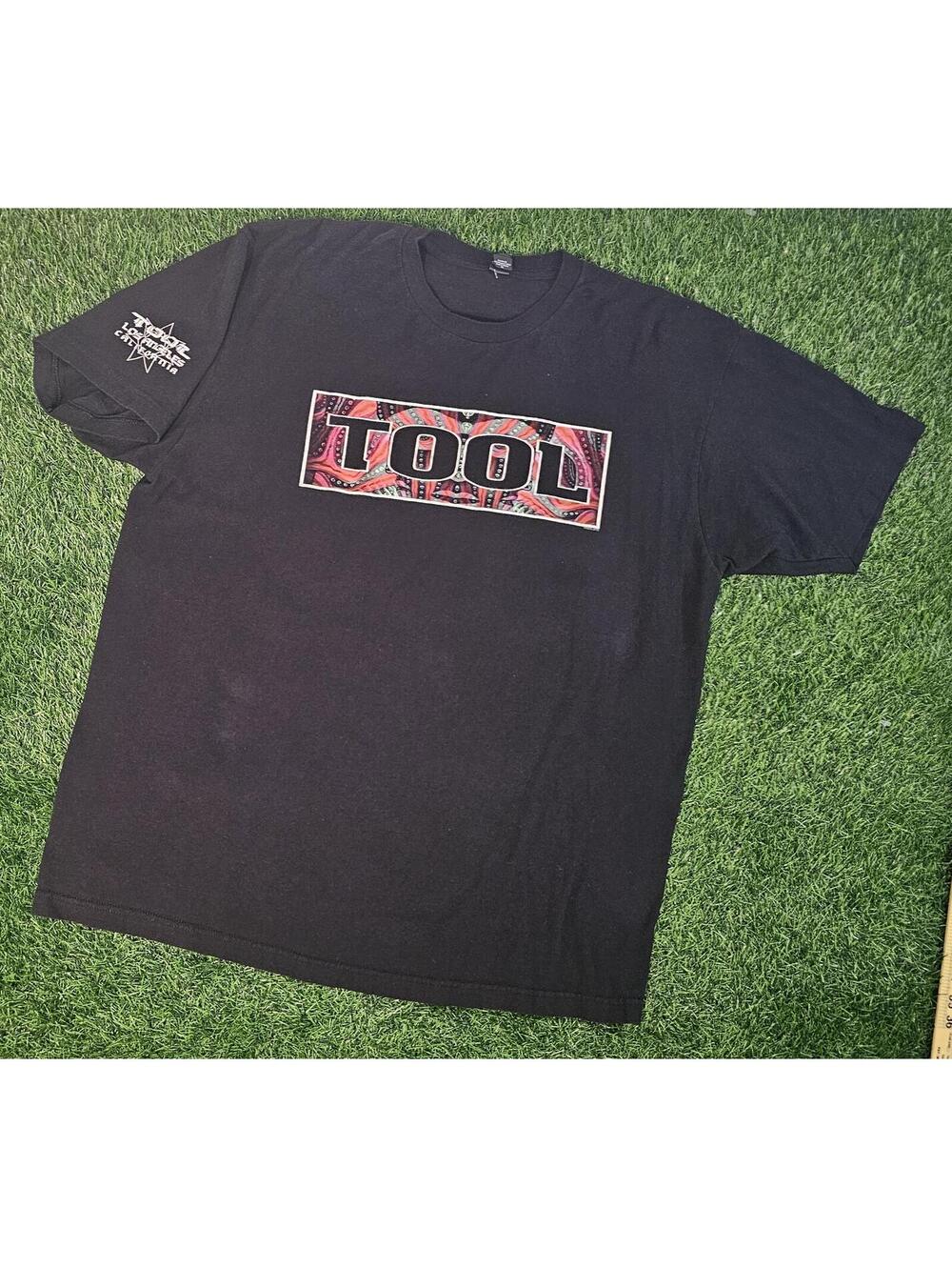 RARE Tool Band 2015 Tour T-Shirt Black Double-Sided Graphic Sleeve Print Size XL
